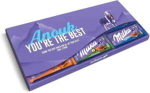 Coffret chocolat milka à personnaliser